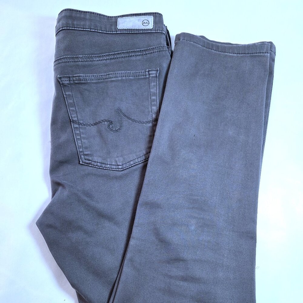 NWOT AG The Prima Mid-Rise Warm Gray Cigarette Ankle Jeans Size 27